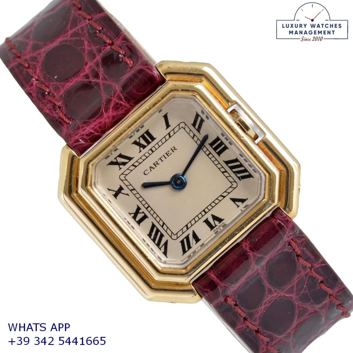 CARTIER VINTAGE MODEL Ceinture Paris Ladies 25MM yellow gold 18KT 1930 Very rare