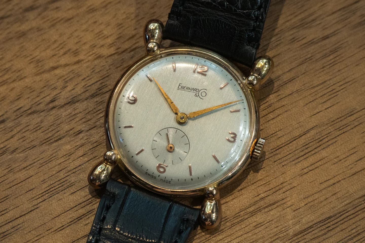 EBERHARD VINTAGE MODEL EBERHARD エベラール スフィアドロップ 18KPG金無垢 Cal.243 1940年代製