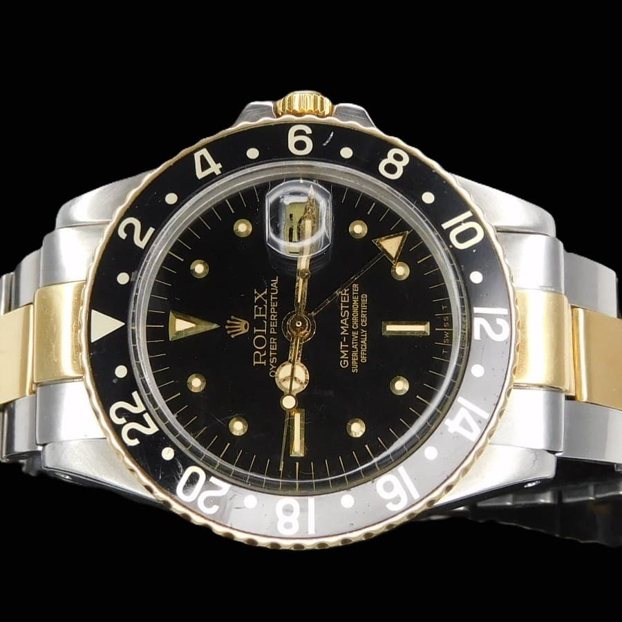 ROLEX GMT-MASTER GMT-MASTER Ref.1675/3 Black nipple Dial w/7836/3 FF.358 RIVET