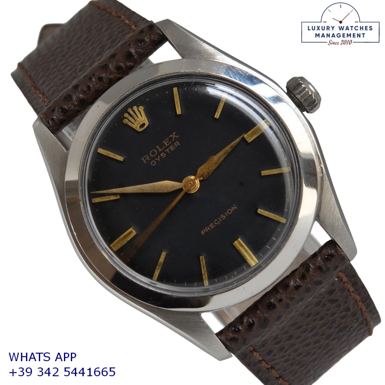 ROLEX PERPETUAL Oyster Perpetual 6082 black glossy dial 1950