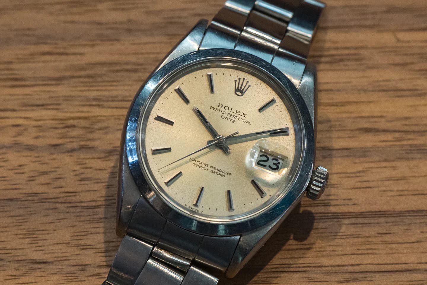 ROLEX VINTAGE MODEL ロレックス オイスターパーペチュアルデイト 1500 パティーナダイヤル 1966年製