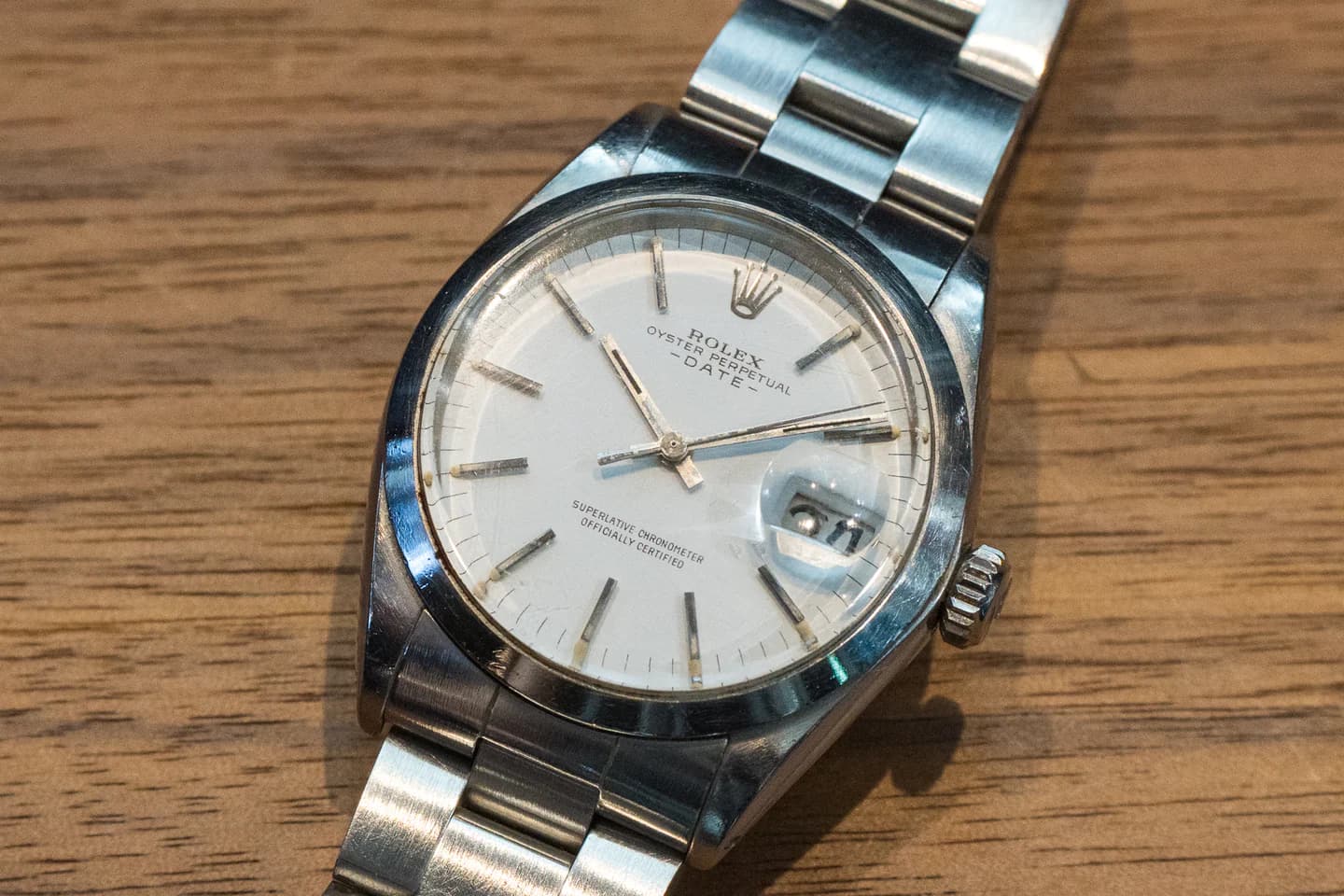 ROLEX VINTAGE MODEL ロレックス オイスターパーペチュアルデイト 1500 ホワイトダイヤル 1967年製
