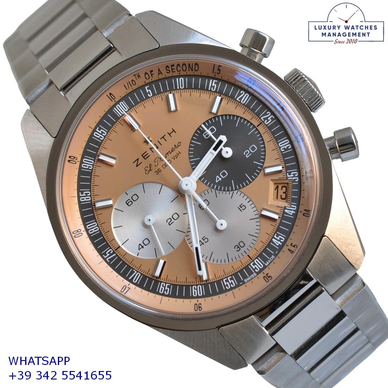 ZENITH OTHER Chronomaster Original Hodinkee Salmon dial Full Set like NEW 2022