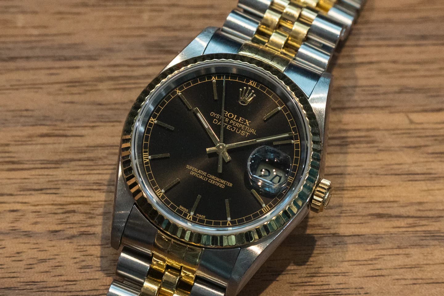 ROLEX DATEJUST ロレックス デイトジャスト 16233 ブラック×ゴールド 2000年製