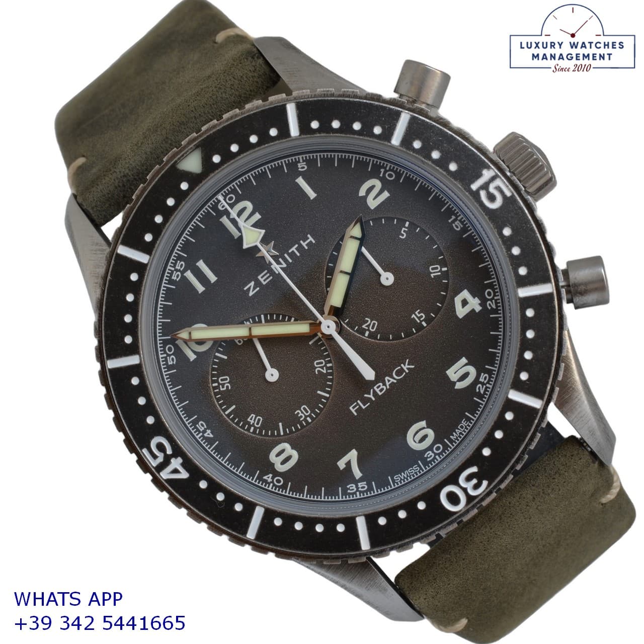 ZENITH CURRENT MODELS Cronometro Tipo Cp-2 Flyback Full Set First Series Like NEW 2018