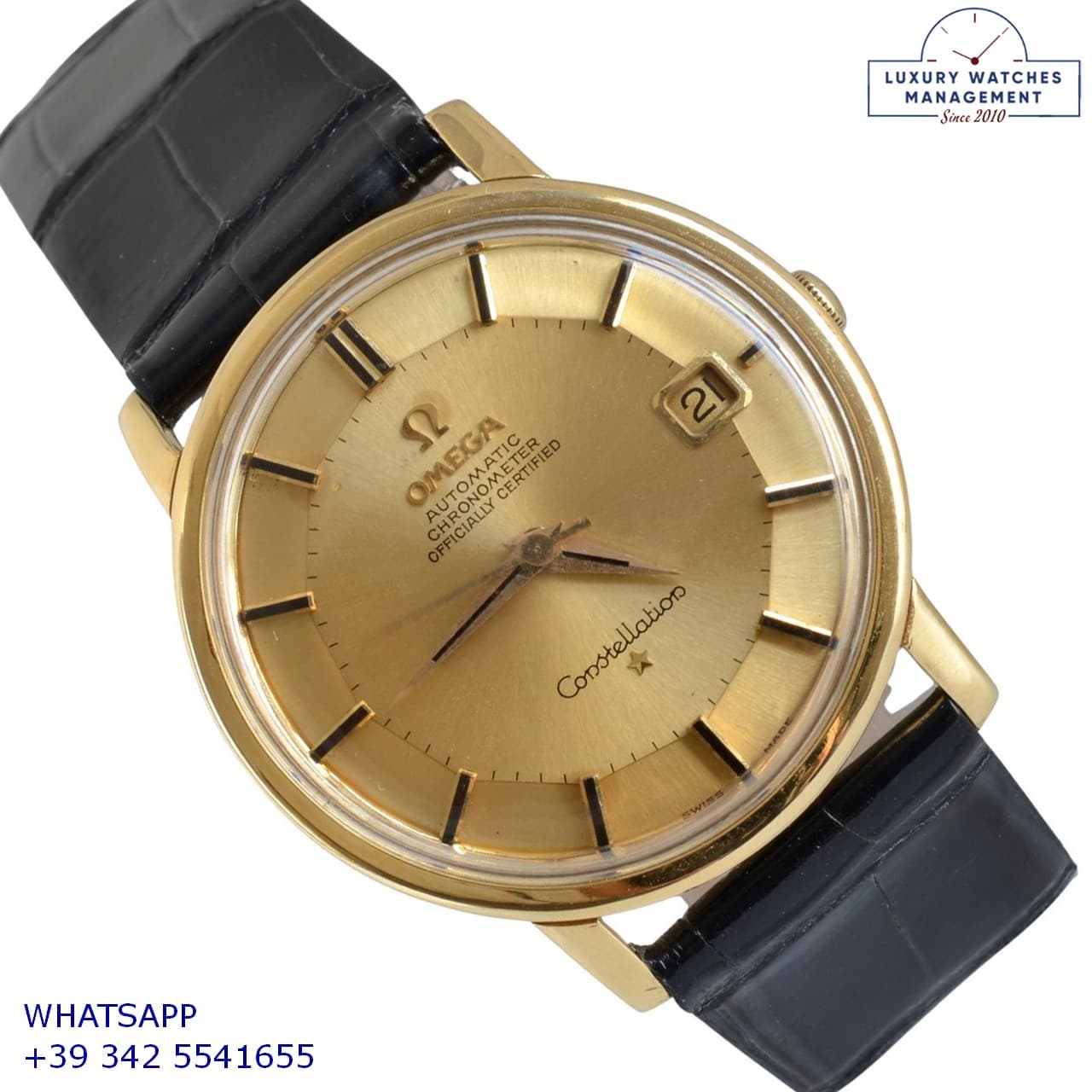 OMEGA CONSTELLATION Constellation 168.010 Champagne Pie Pan dial yellow gold 18KT 1966