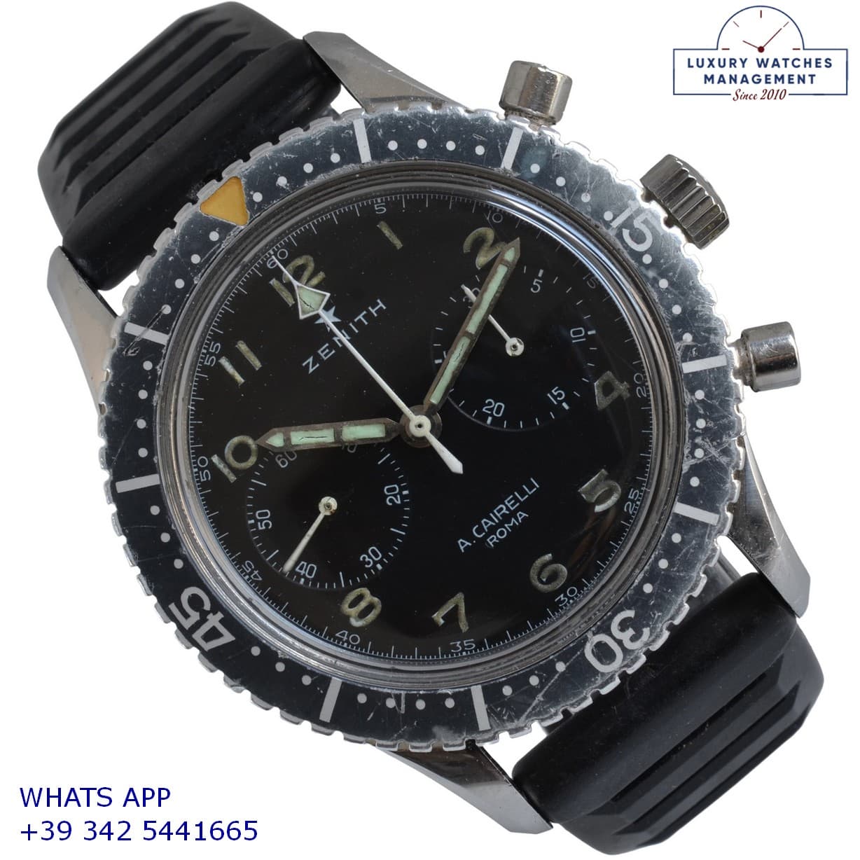 ZENITH VINTAGE MODEL CAIRELLI Roma M.M. CP-2 A. A.M.I. Italian Military Army 1960