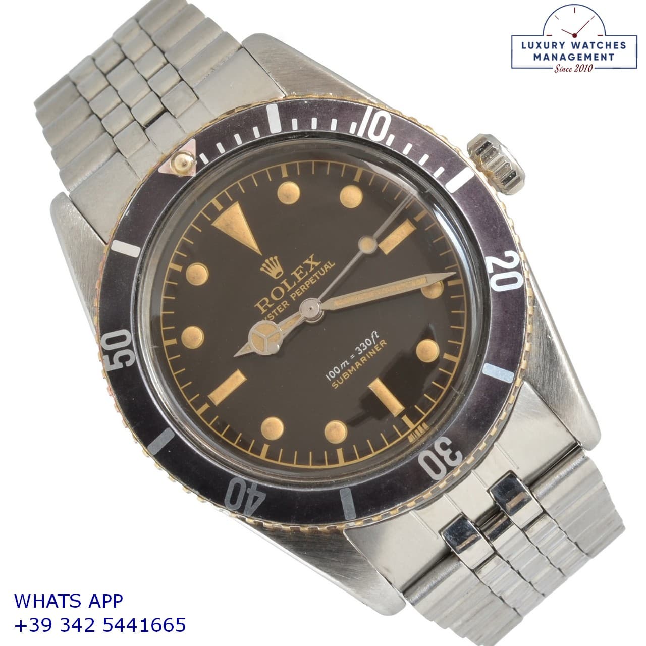 ROLEX SUBMARINER Submariner “James Bond” 6536-1 Tropical gilt radium dial 1957