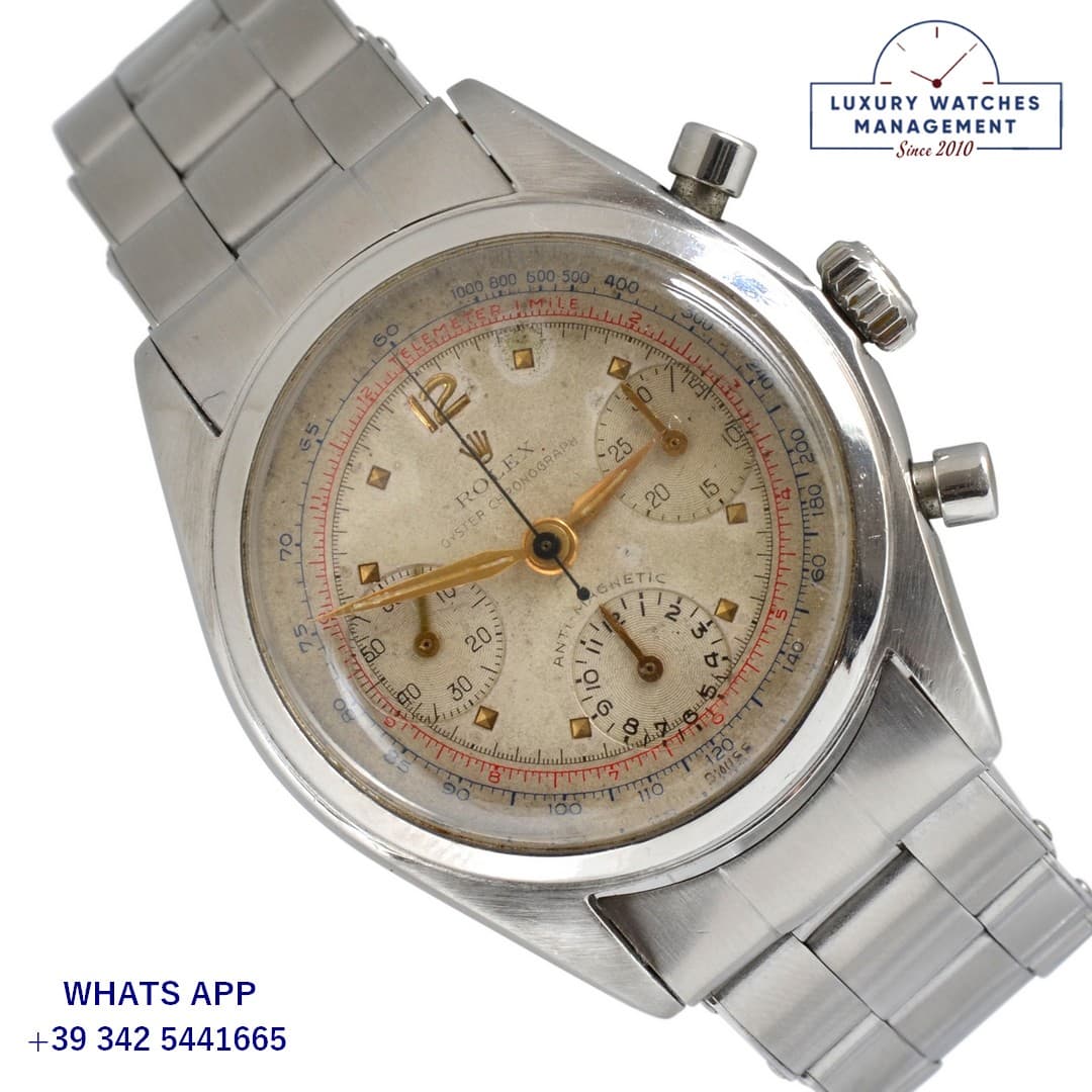 ROLEX VINTAGE MODEL Chronograph 6034 Pre-Daytona bicolor dial 1950s
