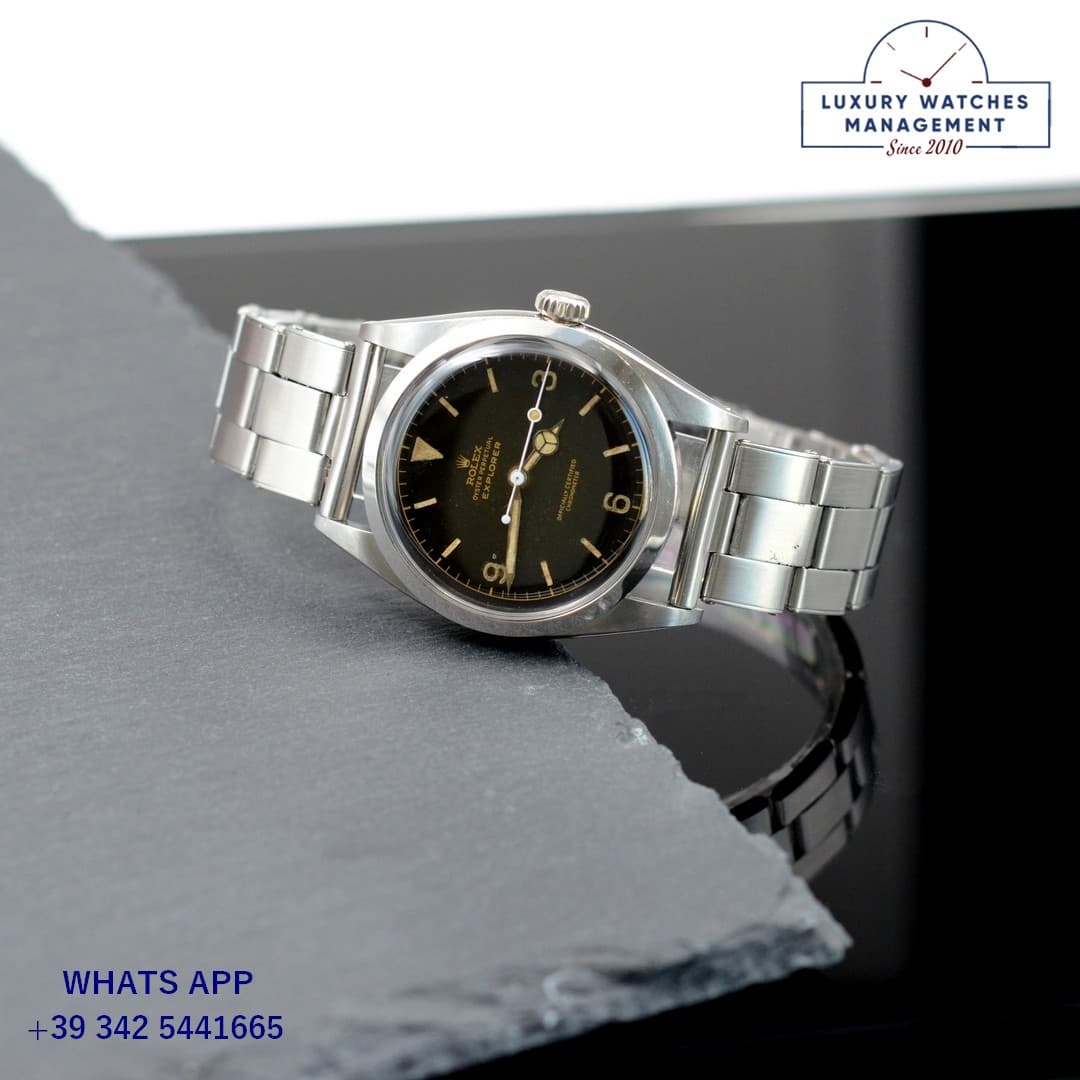 ROLEX EXPLORER I Explorer 6150 OCC Underline galvanic gilt radium TOP Condition 1953