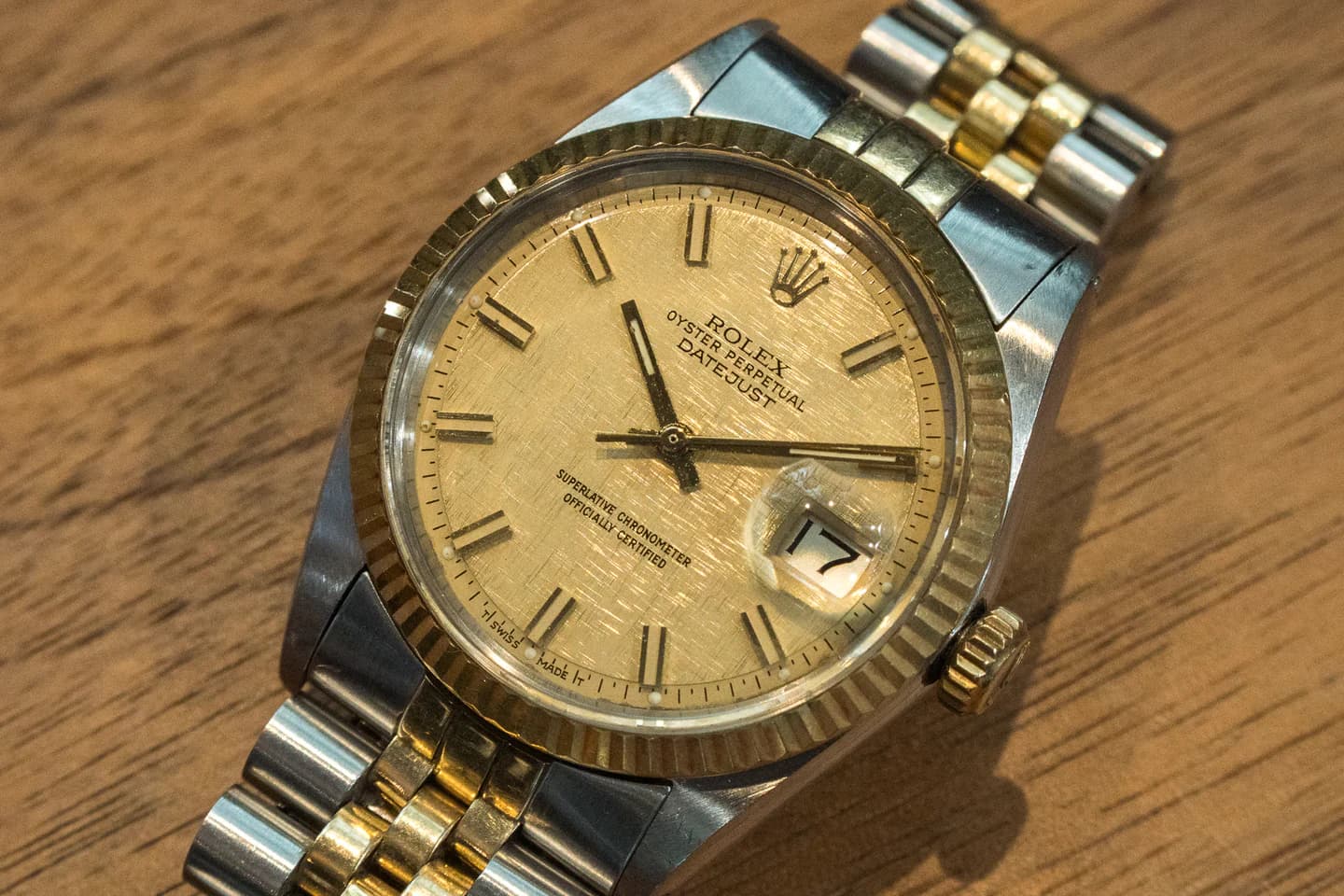 ROLEX DATEJUST ロレックス デイトジャスト 1601 モザイクダイヤル ワイドボーイ 1973年製