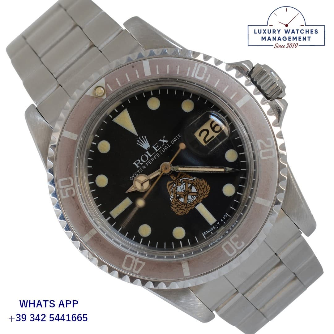 ROLEX SUBMARINER Submariner 1680 Date by Kuwait Army Crest dial 1977's