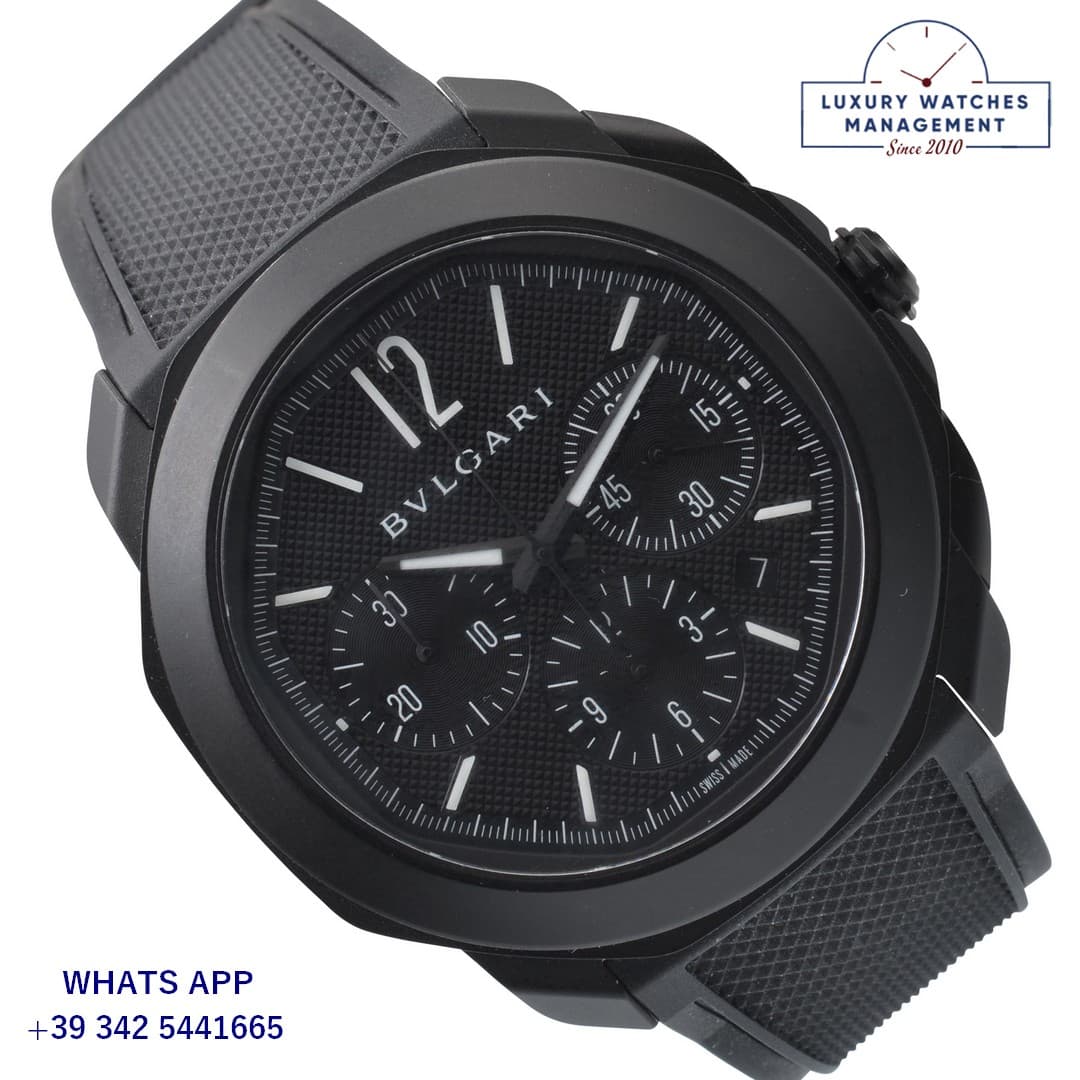 BVLGARI OTHERS Octo Roma 41MM 103932 chronograph black Full Set 2024’s