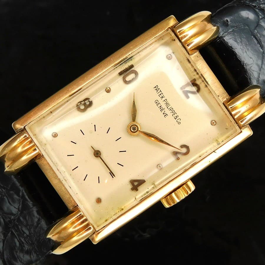 PATEK PHILIPPE VINTAGE MODELS PATEK PHILIPPE 18K Solid Rose gold CLAW LUG Ref. 1480 Cal.9-90