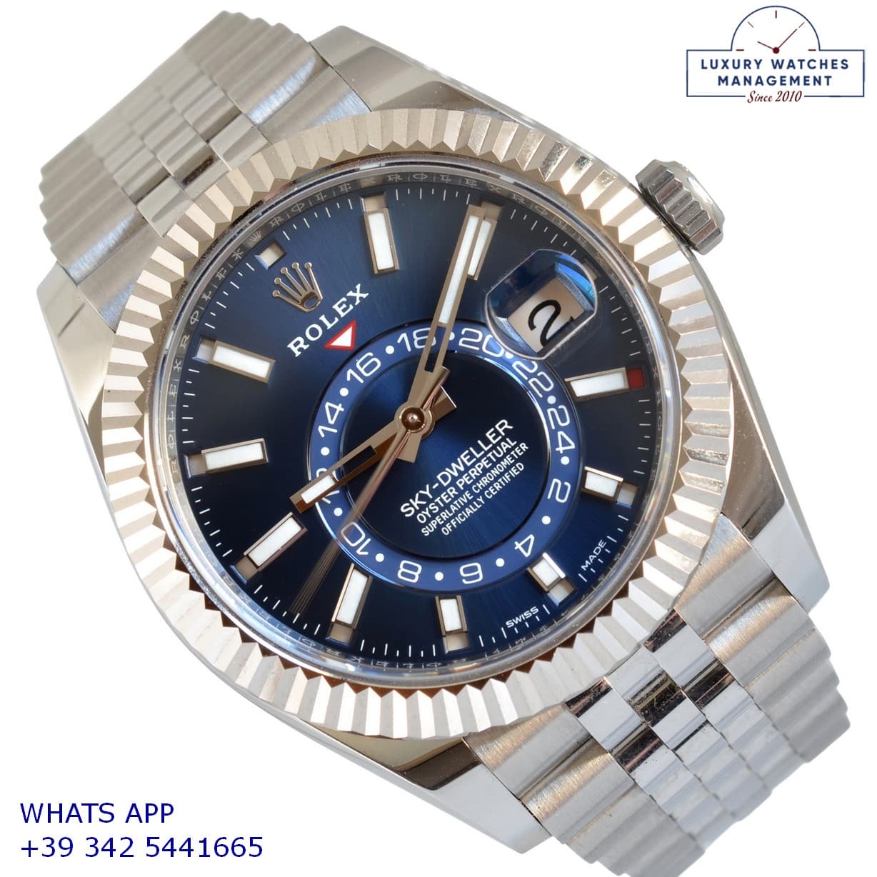 ROLEX OTHER Sky-Dweller 326934 Soleil blue dial Jubilee Full Set Like NEW
