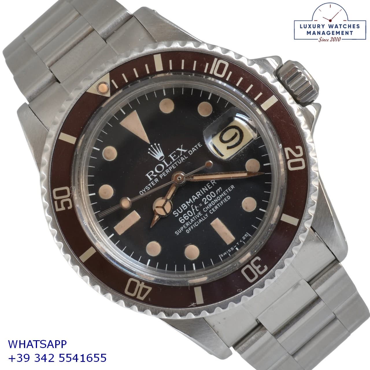 ROLEX SUBMARINER Submariner 1680 Date Maxi tritium dial 1977