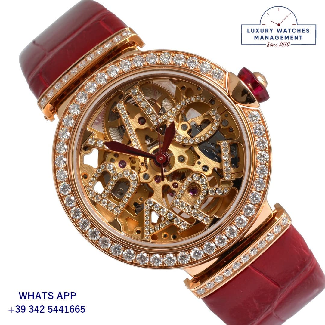 BVLGARI OTHERS Lucea Ladies 33MM Factory diamonds rose gold 18KT Full Set NEW