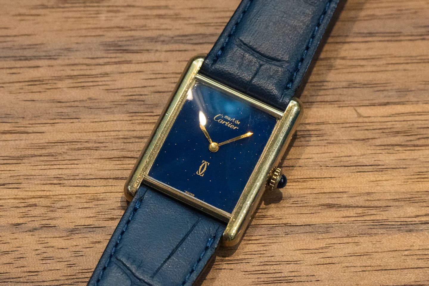 CARTIER MUST TANK カルティエ マストタンク LM ラピスブルー 1980年代製