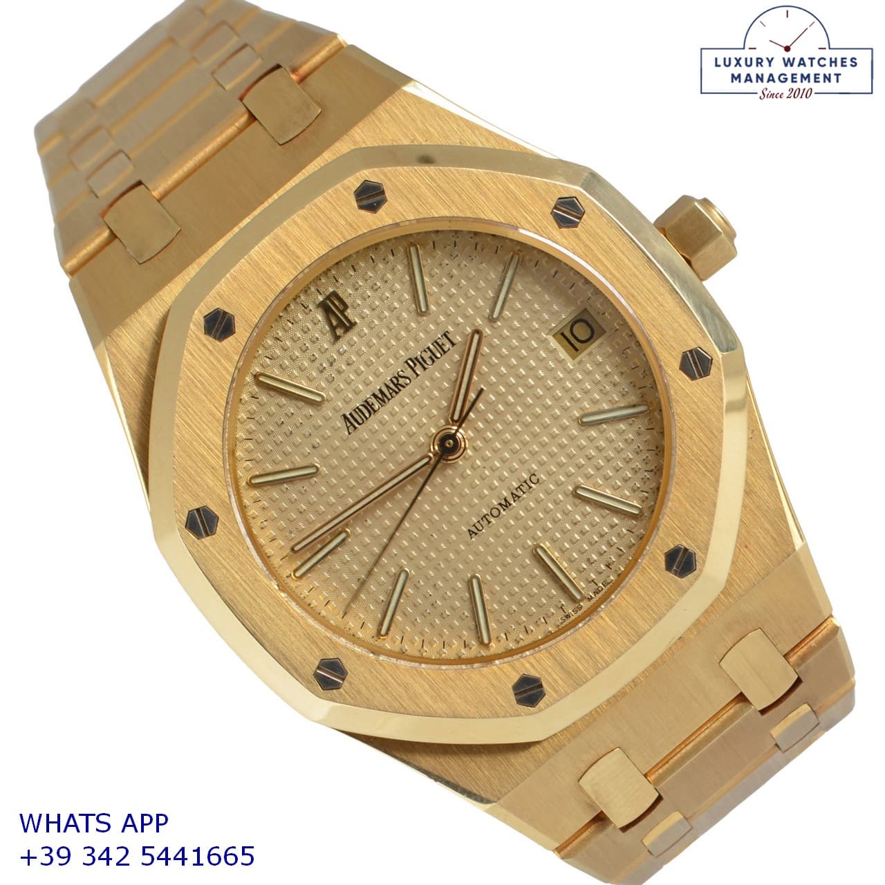 AUDEMARS PIGUET OTHERS Royal Oak 14790BA 36MM champagne dial yellow gold 18KT Full Set