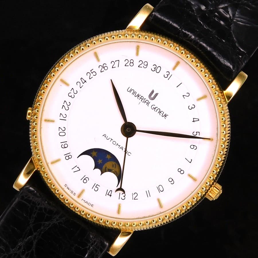 JAEGER-LECOULTRE OTHERS Universal Geneve Ref.151.11.663 Moon Phase & Date Micro-Rotor ca.2-66