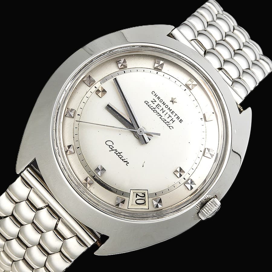 ZENITH OTHER Rare Chronometer "CAPTAIN" Stainless Steel Big Disc case