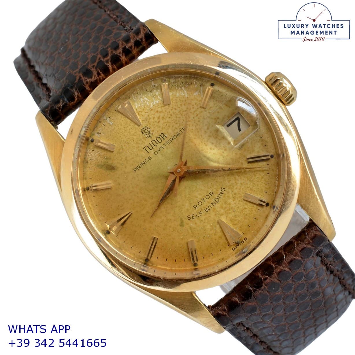 TUDOR OTHER Prince 7966 Oysterdate Small Rose automatic yellow gold 18KT 1966