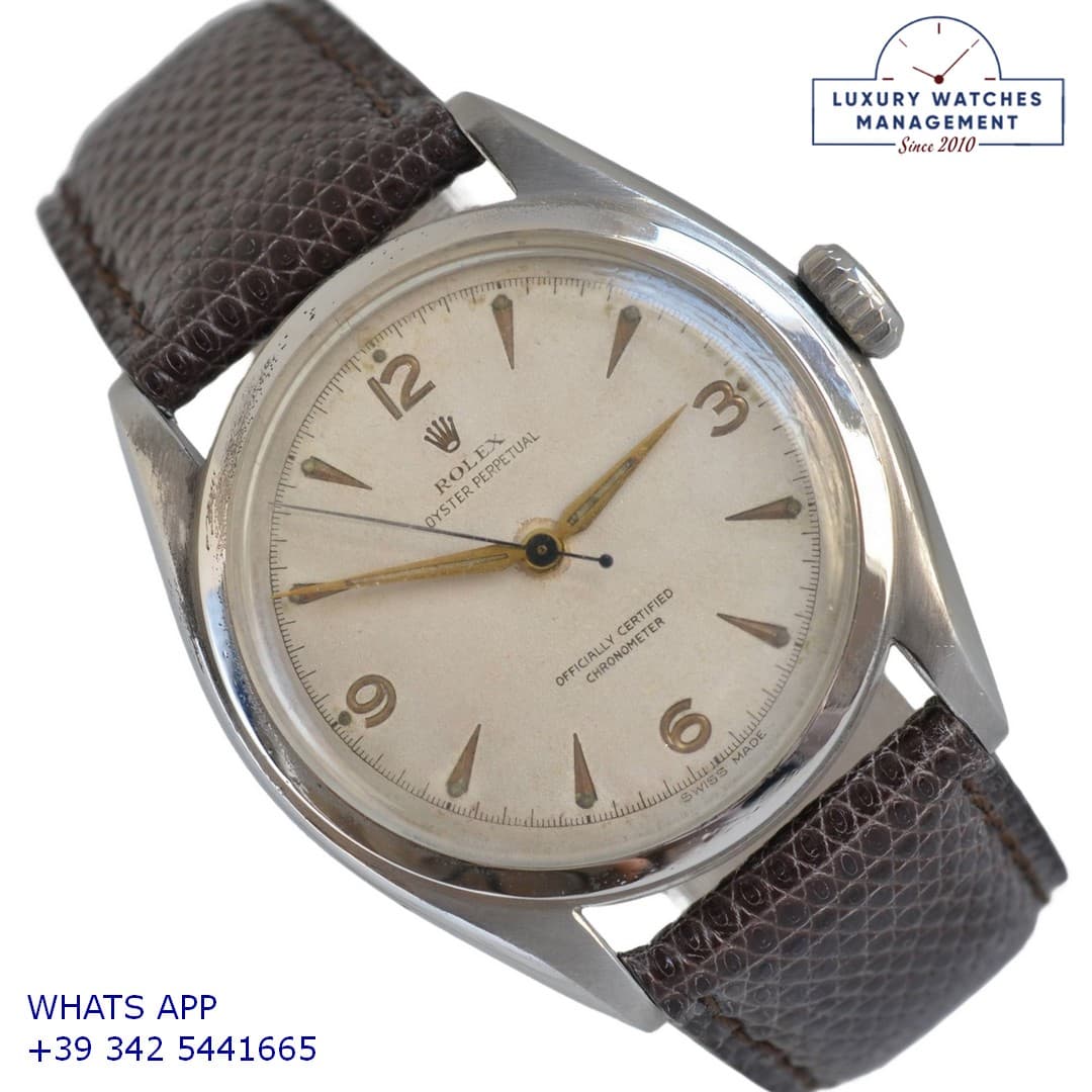 ROLEX OTHER Oyster Perpetual 6084 Bubbleback Explorer radium dial Full Set 1951’s