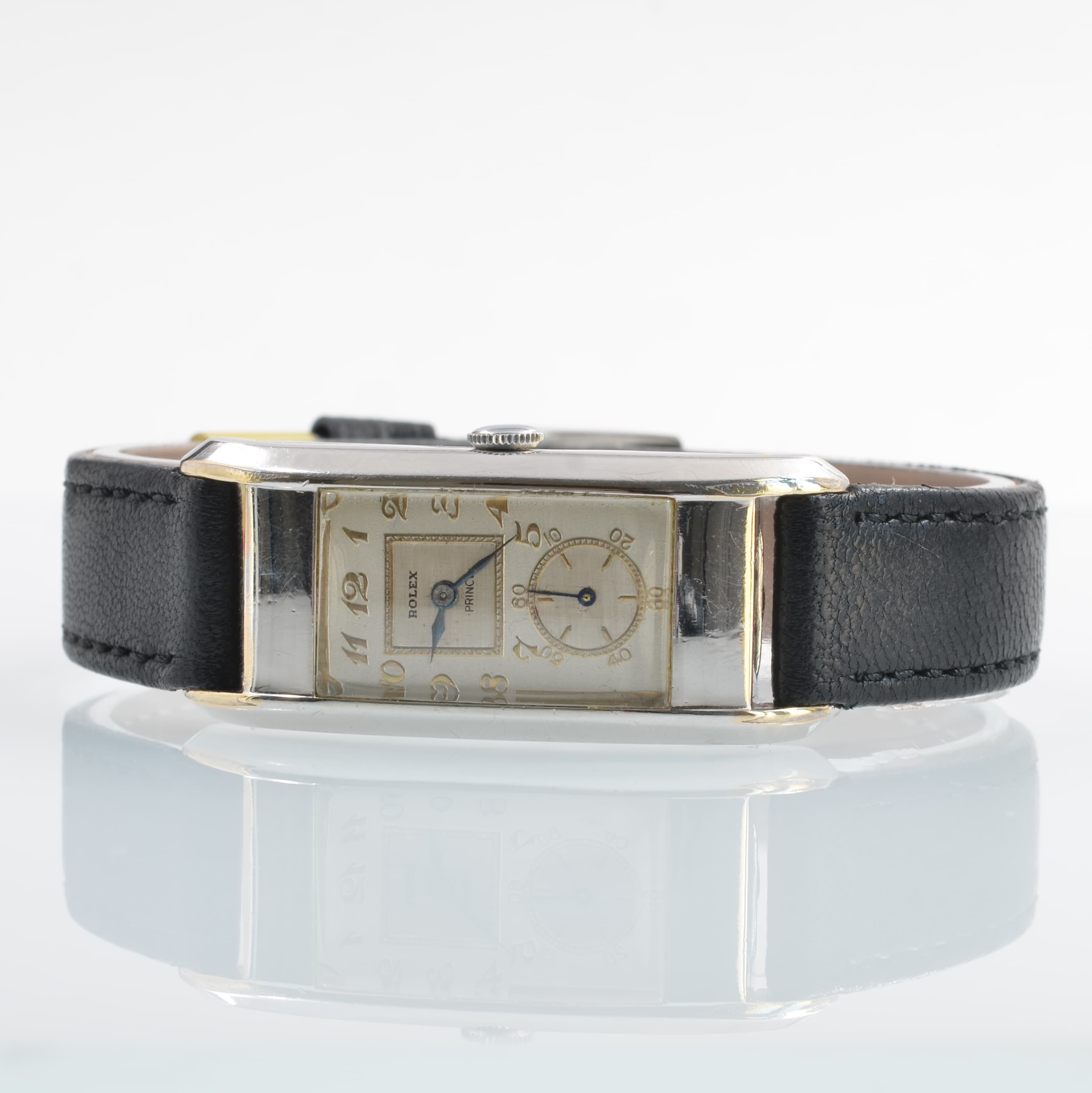 ROLEX VINTAGE MODEL Prince Observatory Art Decò style Breguet indexes 10K Gold filled