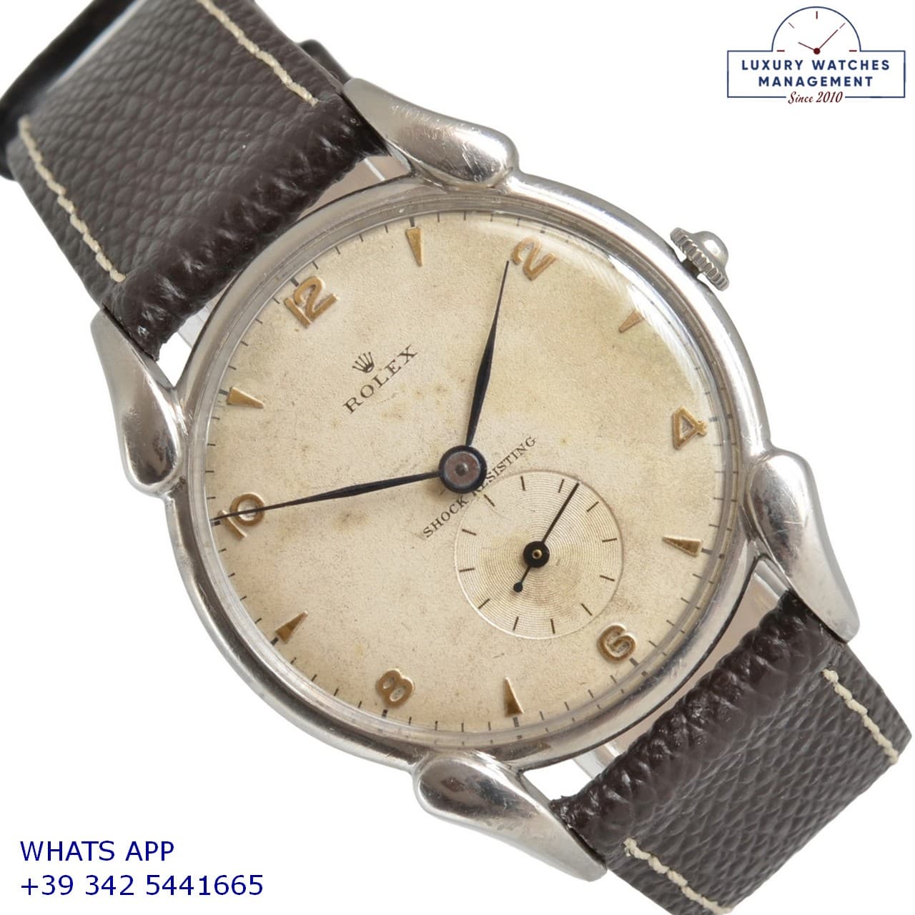 ROLEX OTHER Precision 4560 Fancy Lugs Ivory dial 1946's