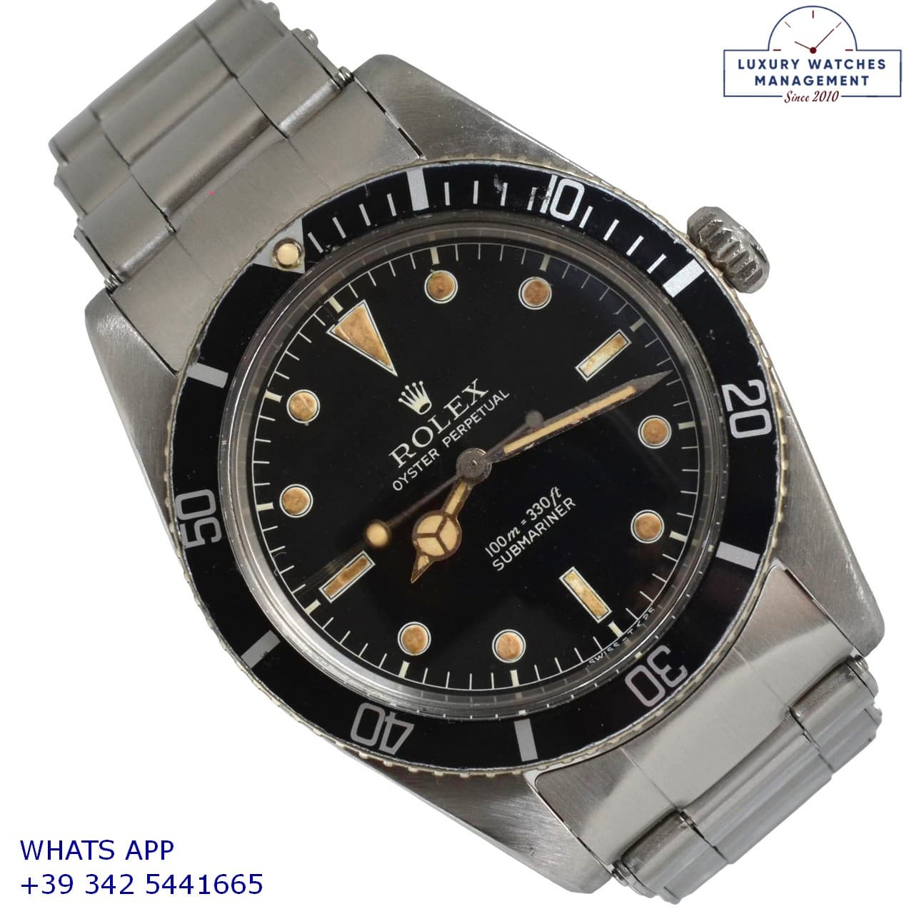 ROLEX SUBMARINER Submariner 5508 “James Bond” tritium dial TOP Condition 1959