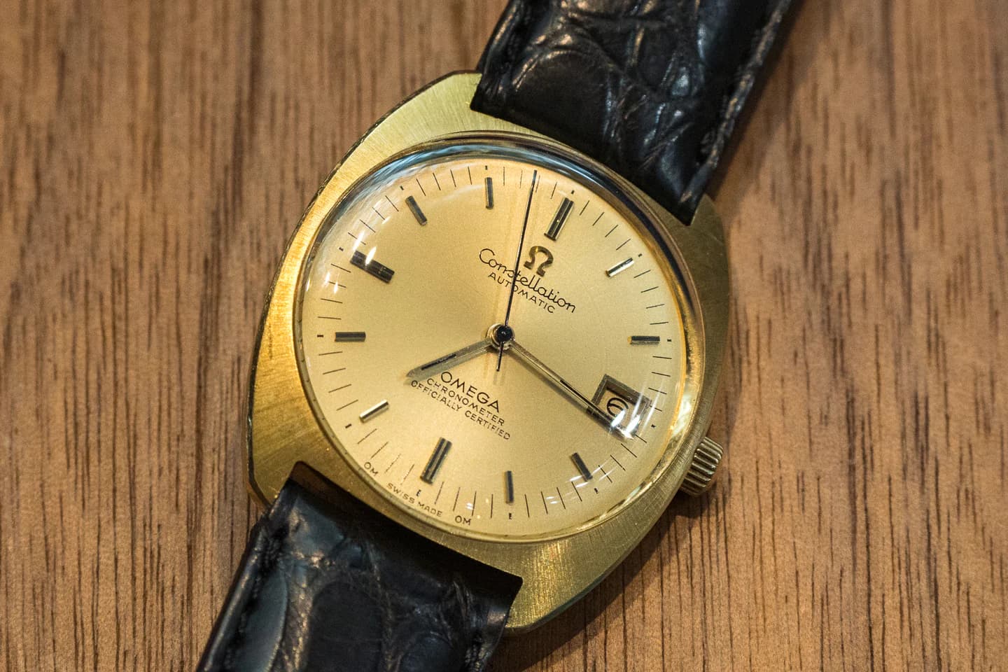 OMEGA CONSTELLATION オメガ コンステレーション Cライン 168.053 Cal.1001 18KYG金無垢 1970年代製 ¥540,000