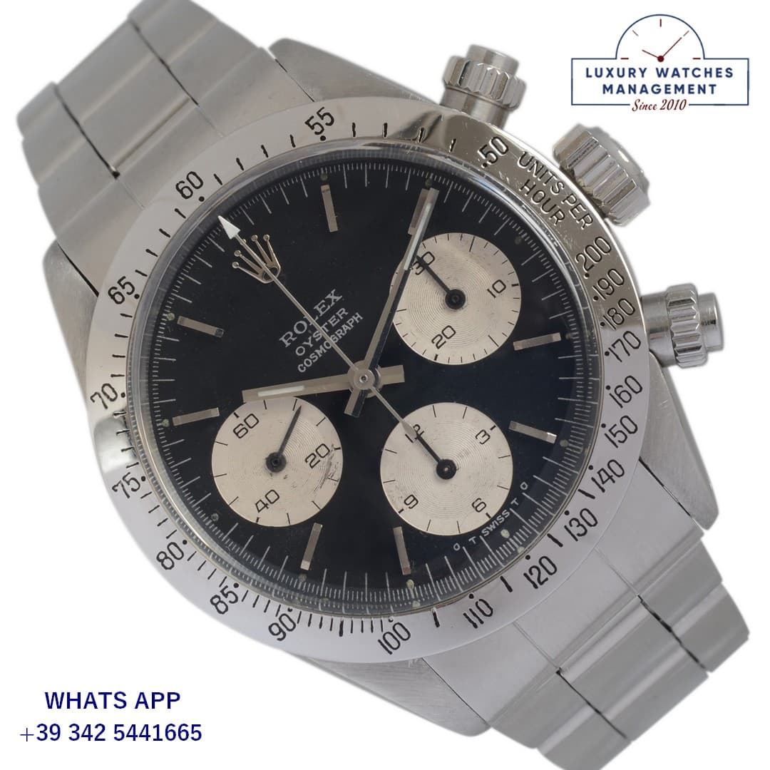 ROLEX DAYTONA Cosmograph 6265 Daytona big eyes black sigma dial Full Set 1975’s