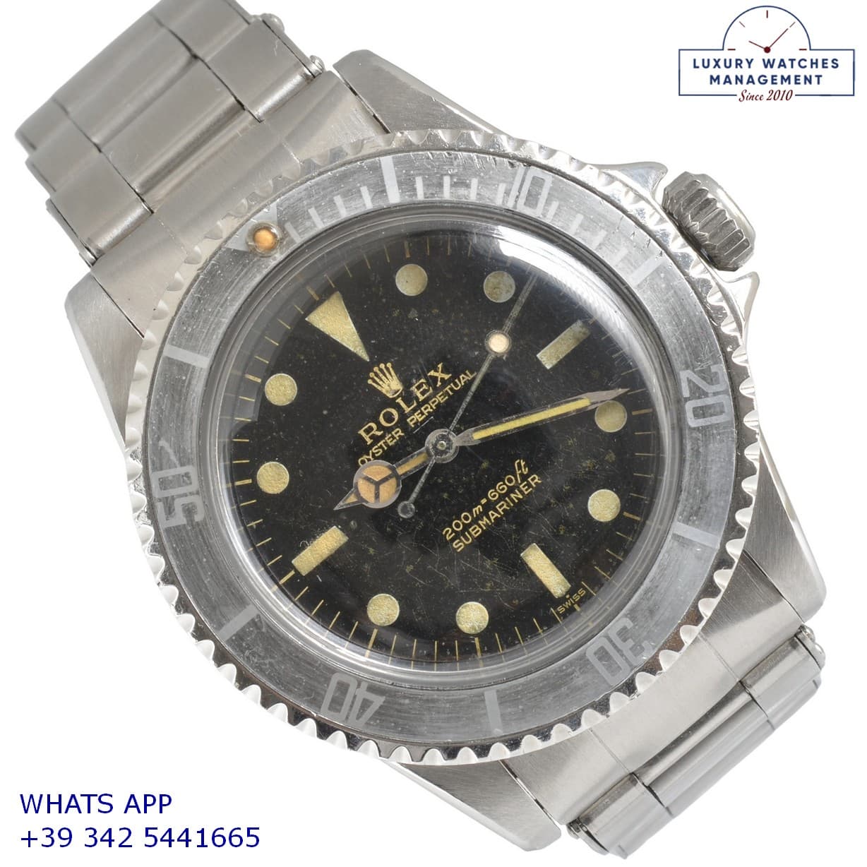 ROLEX SUBMARINER Submariner 5512 Eagle Beak Galvanic gilt dial full set 1959