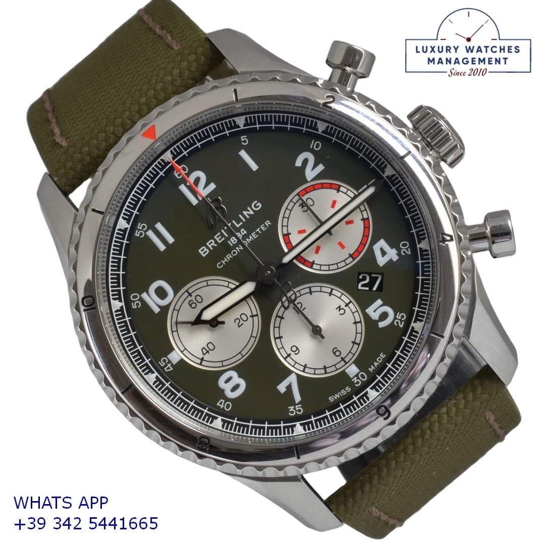 BREITLING OTHER Aviator 8 B01 AB0119 Curtiss Warhawk green dial Full Set 2020’s