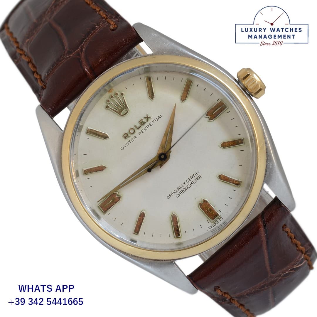 ROLEX PERPETUAL Oyster Perpetual 6564 34MM Ivory dial Automatic 1955's