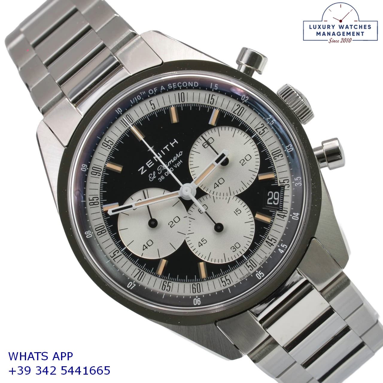 ZENITH CURRENT MODELS Chronomaster Original 03.3200.3600 black dial Full Set Like NEW 2024