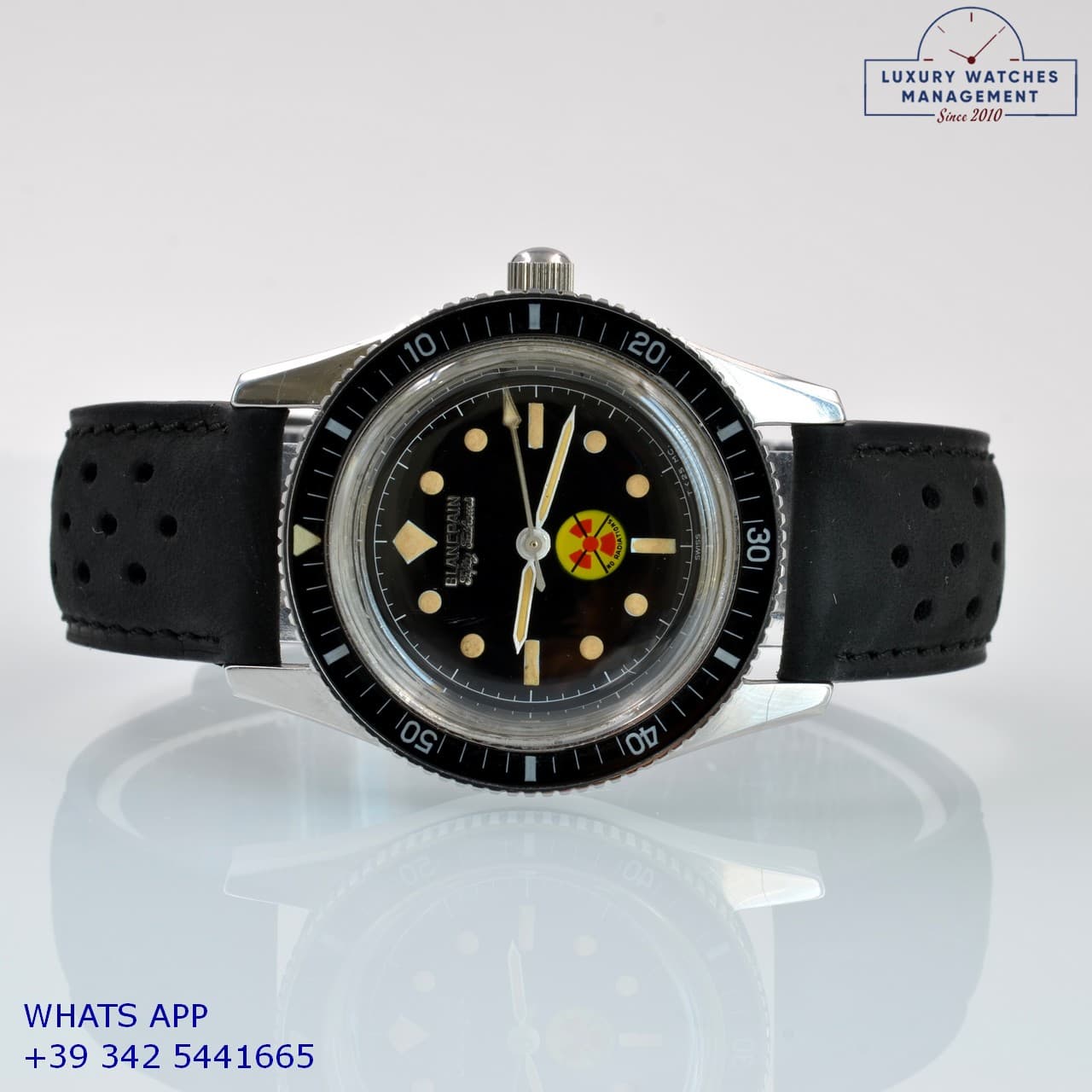 BLANCPAIN FIFTY FATHOMS Fifty Fathoms 37MM "No Radiations" very rare 1965’s