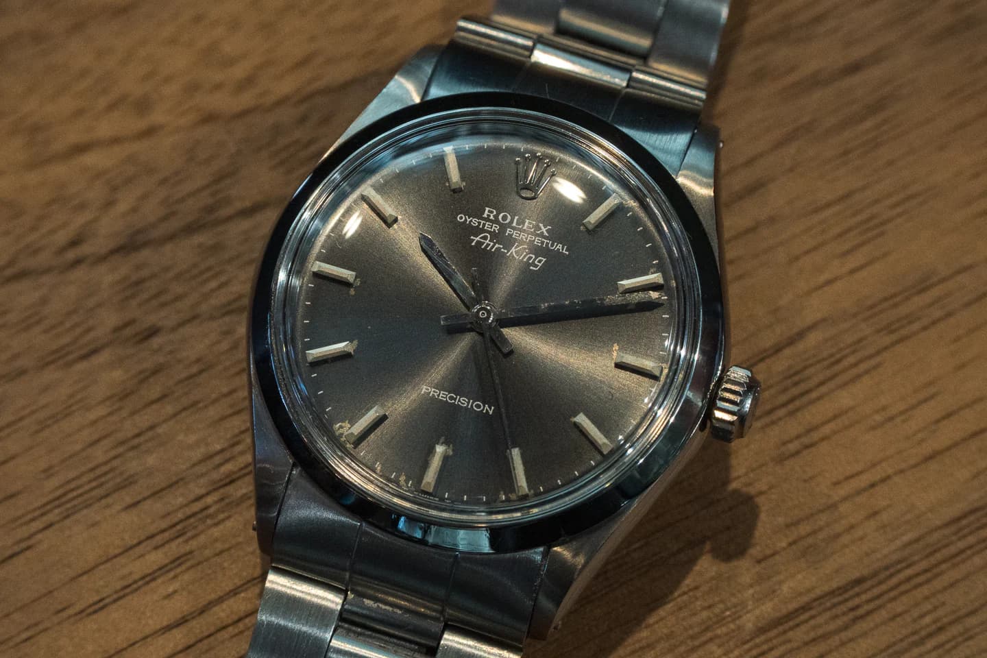 ROLEX AIR-KING ロレックス エアキング メタリックグレーダイヤル 5500 1971年製