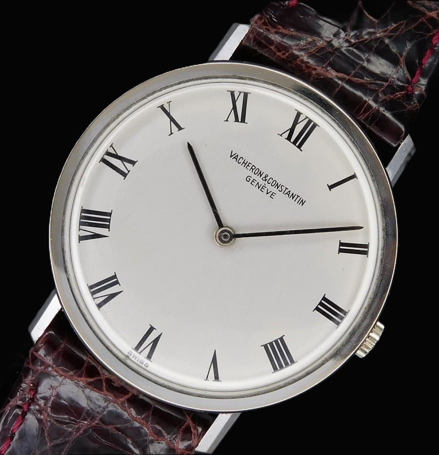 VACHERON CONSTANTIN VINTAGE MODELS Ref.7811 18k White Gold Slim body Legend Cal.1014 Based 818 Lecoultre