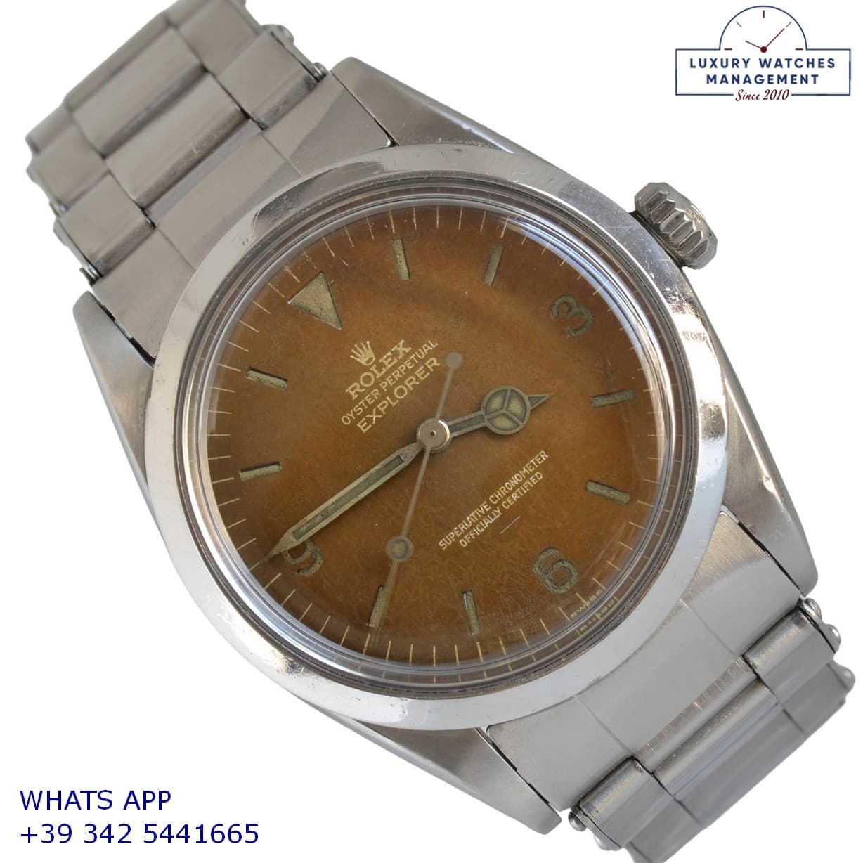 ROLEX EXPLORER I Explorer 1016 Tropical hazelnut gilt galvanic dial 1964