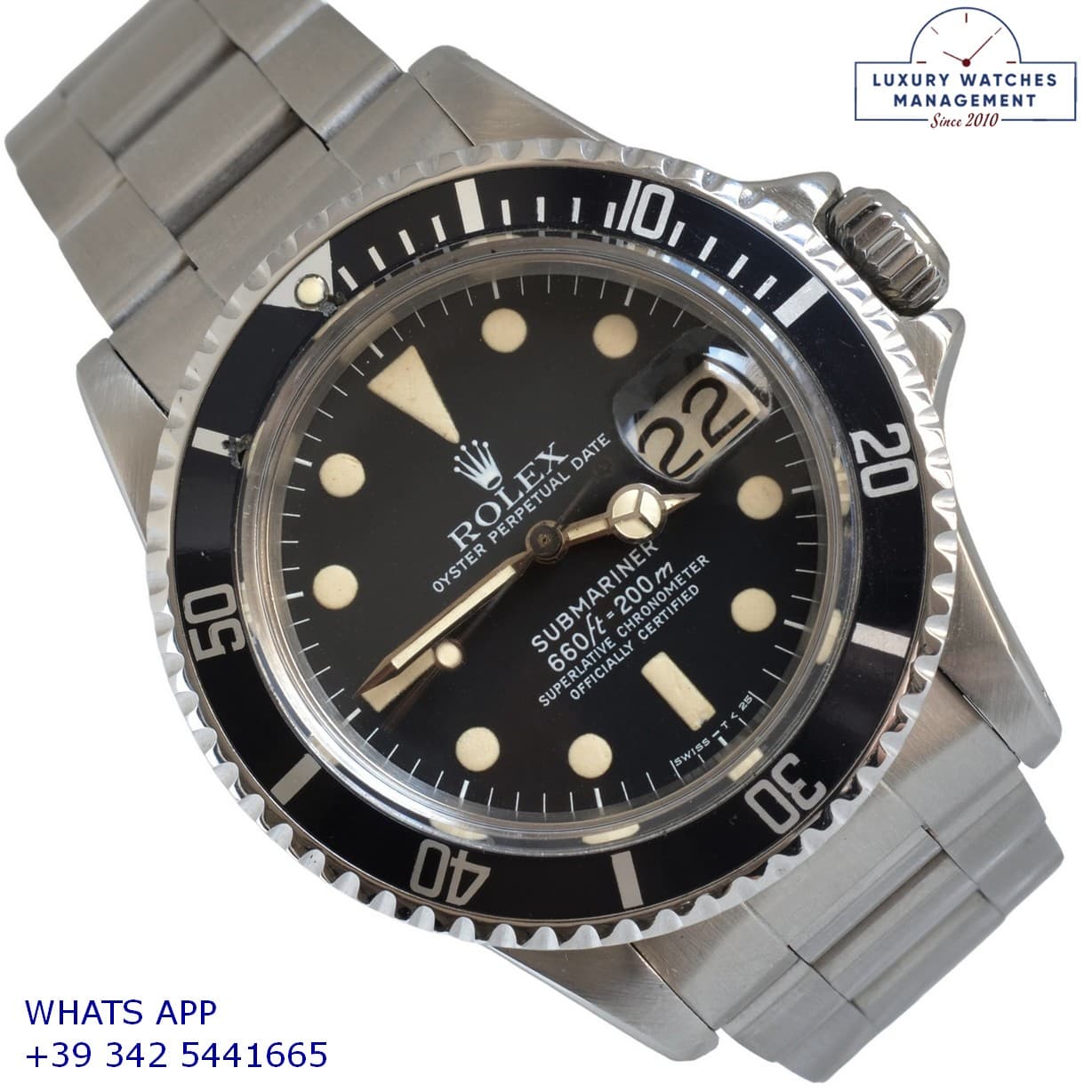 ROLEX SUBMARINER Submariner 1680 Date TOP Condition 1977