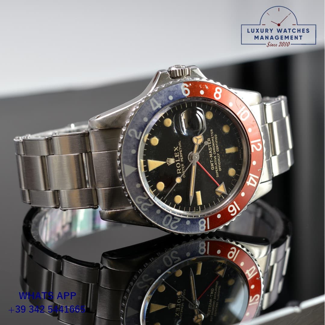 ROLEX GMT-MASTER GMT Master 1675 Tropical glossy gilt dial 1966’s