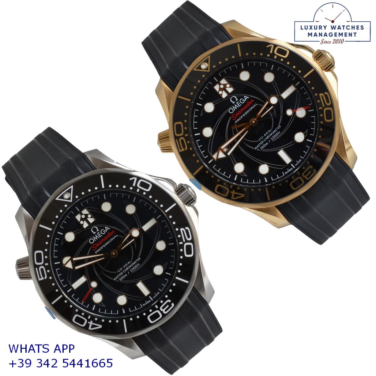 OMEGA SEAMASTER Seamaster Diver 300M James Bond 007 Two-Watch Set 50th Anniversary