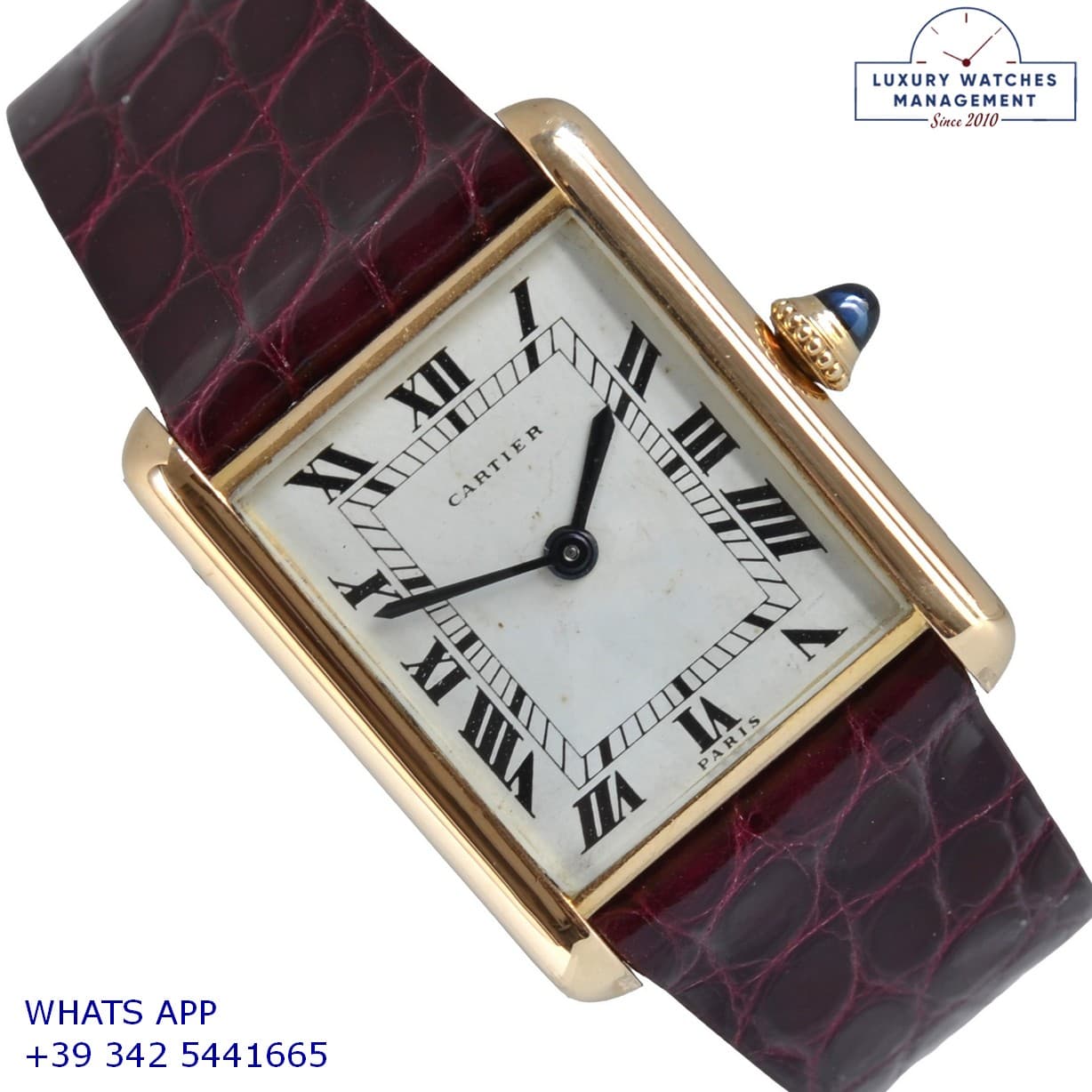 CARTIER TANK Tank Louis Cartier by Paris Collection yellow gold 18KT year 1971