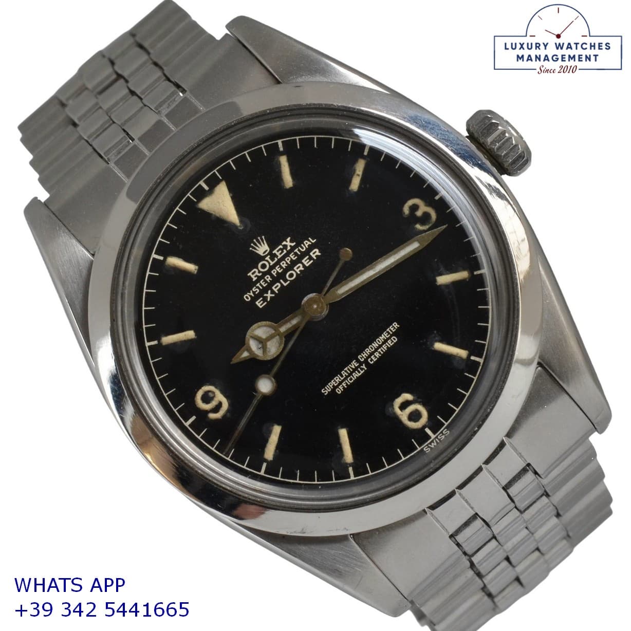 ROLEX EXPLORER I Explorer 1016 glossy brown gilt galvanic dial 1960